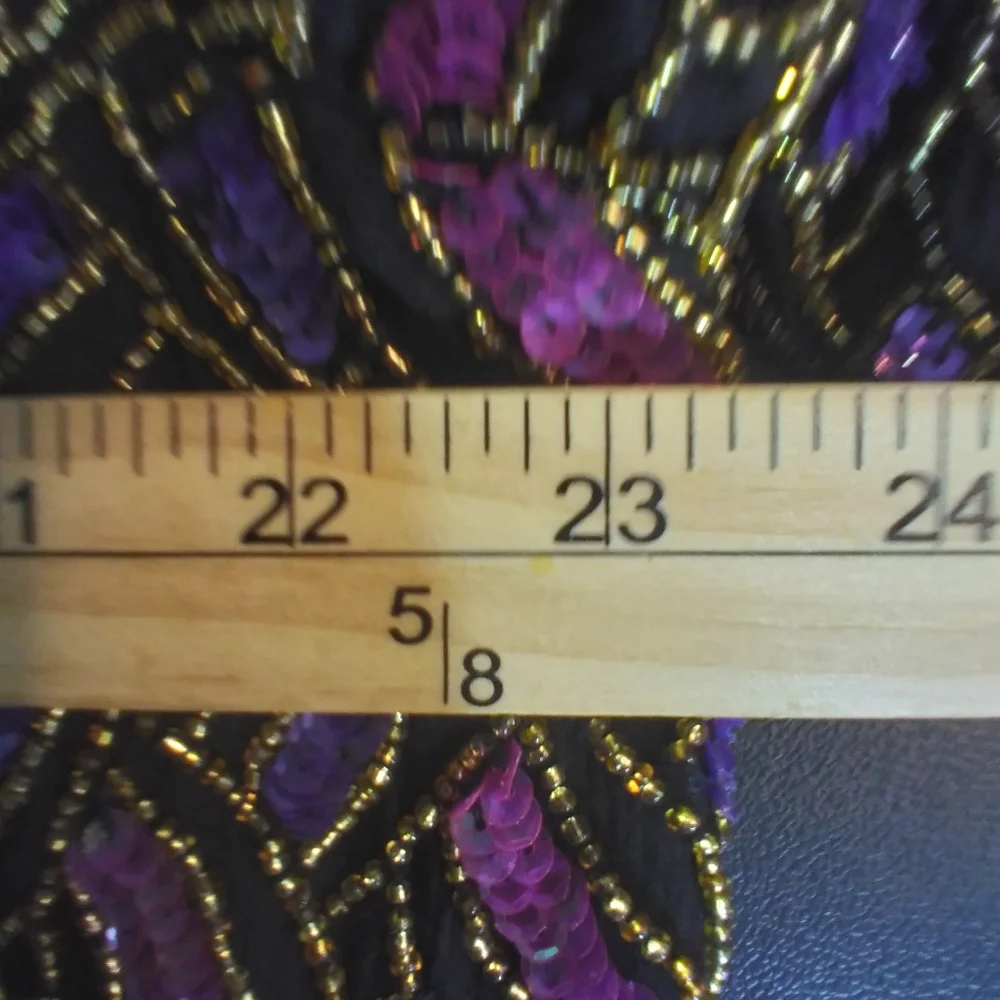 Papell Boutique Evening Jeweled Womens Silk Cardigan Jacket Size 16W Elegant - Picture 6 of 8